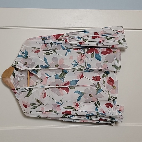 Sheer Floral Print Blouse - Picture 8 of 13